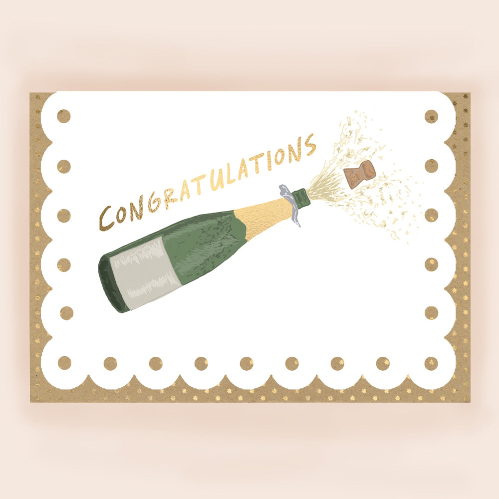 BR005-Apple & Clover-Congratulations Card With Broderie Border-Card-Broderie