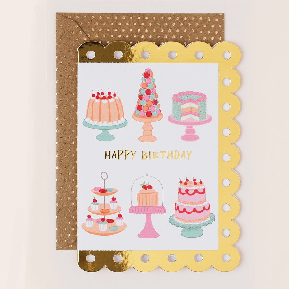 BR073-Apple & Clover-Birthday Card Cakes In A Row-Card-Broderie