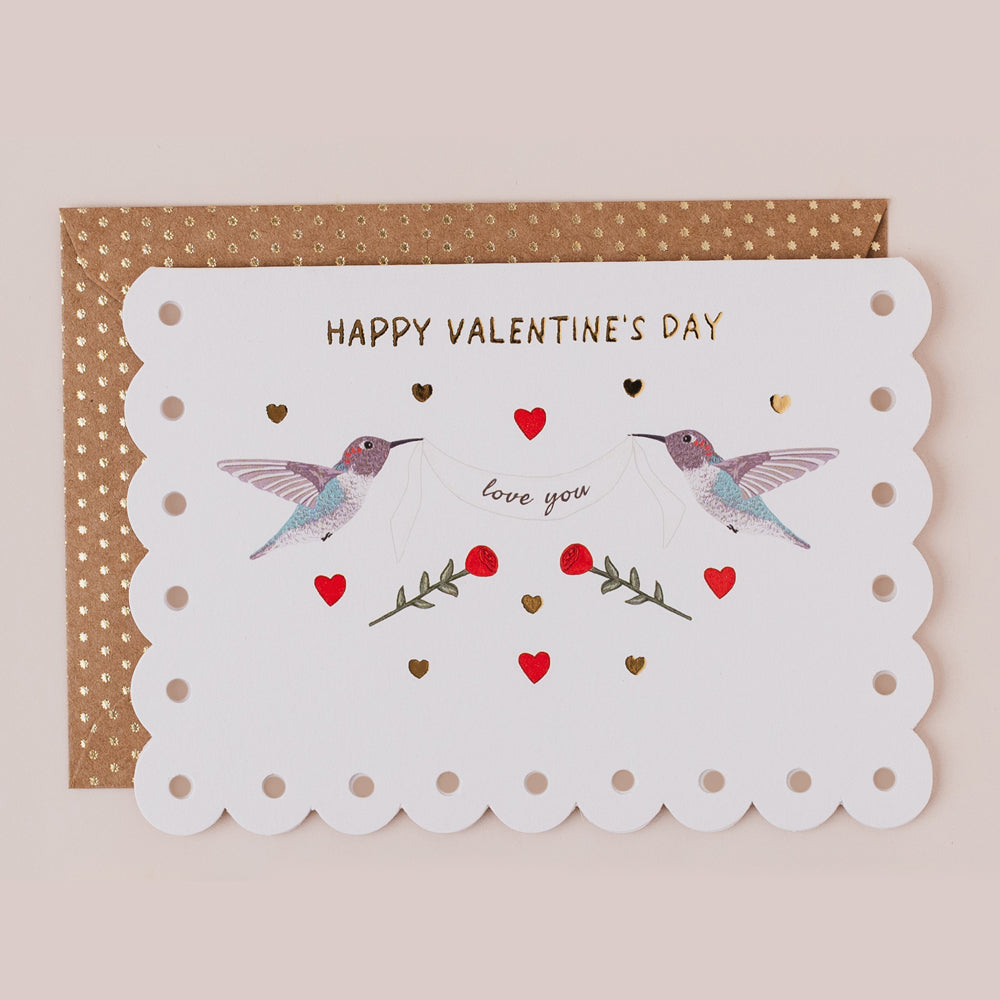 BR112-Apple & Clover-Love You Birds-Card-Broderie