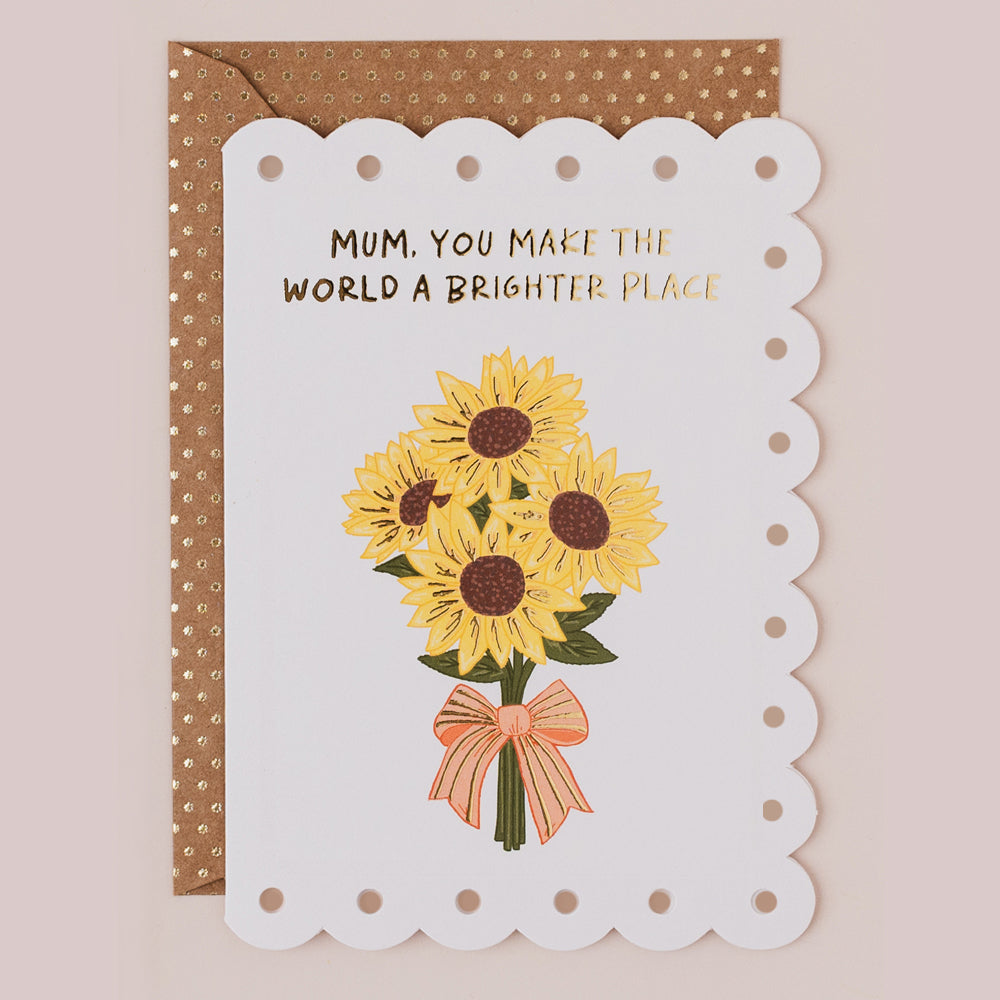 BR145-Apple & Clover-Mother'S Day Sunflowers-Card-Broderie