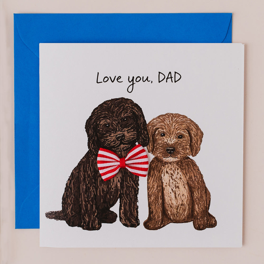 BW124-Apple & Clover-Cockapoo-Card-Bow