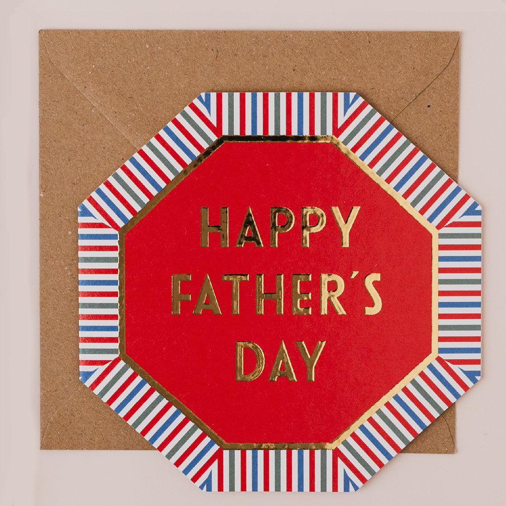 HE123-Apple & Clover-Father'S Day Stripes-Card-Henley