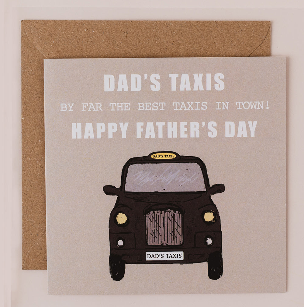 MN067-Apple & Clover-Dad Taxis Joke-Card-Graphic