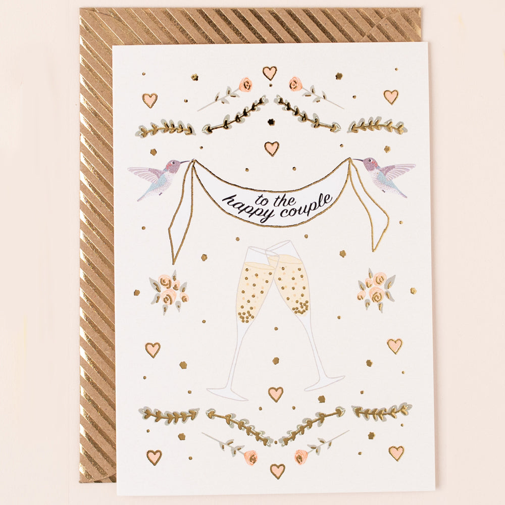 RE127-Apple & Clover-To The Happy Couple Card-Card-