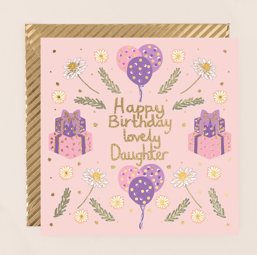 RE209-Apple & Clover-Birthday Lovely Daughter Card-Card-Reflections