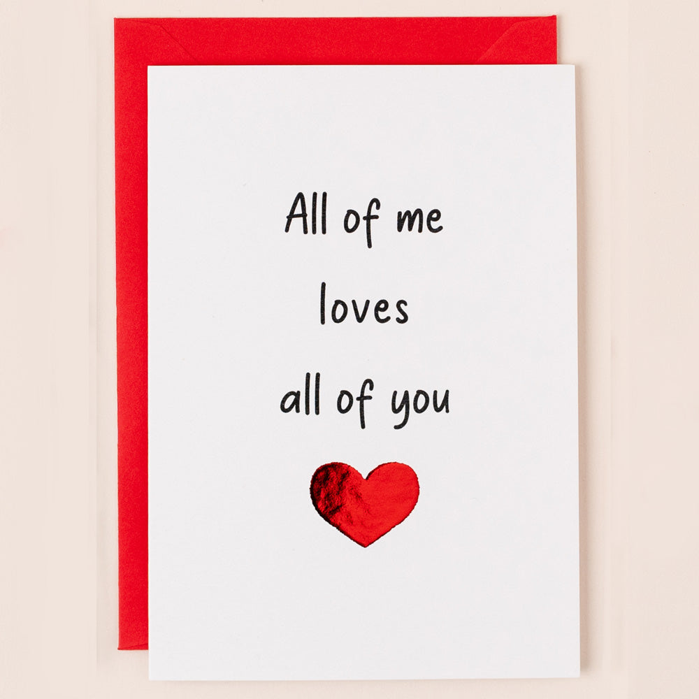 SN001-Apple & Clover-Valentine'S Card All Of Me-Card-Song Collection