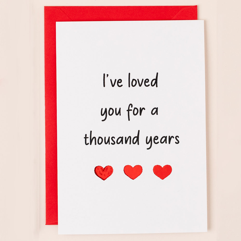 SN002-Apple & Clover-Valentines Card A Thousand Years-Card-Song Collection