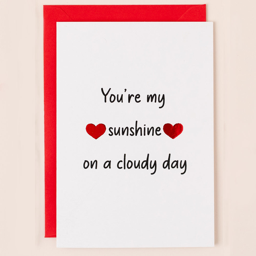SN005-Apple & Clover-Valentines Card You'Re My Sunshine-Card-Song Collection