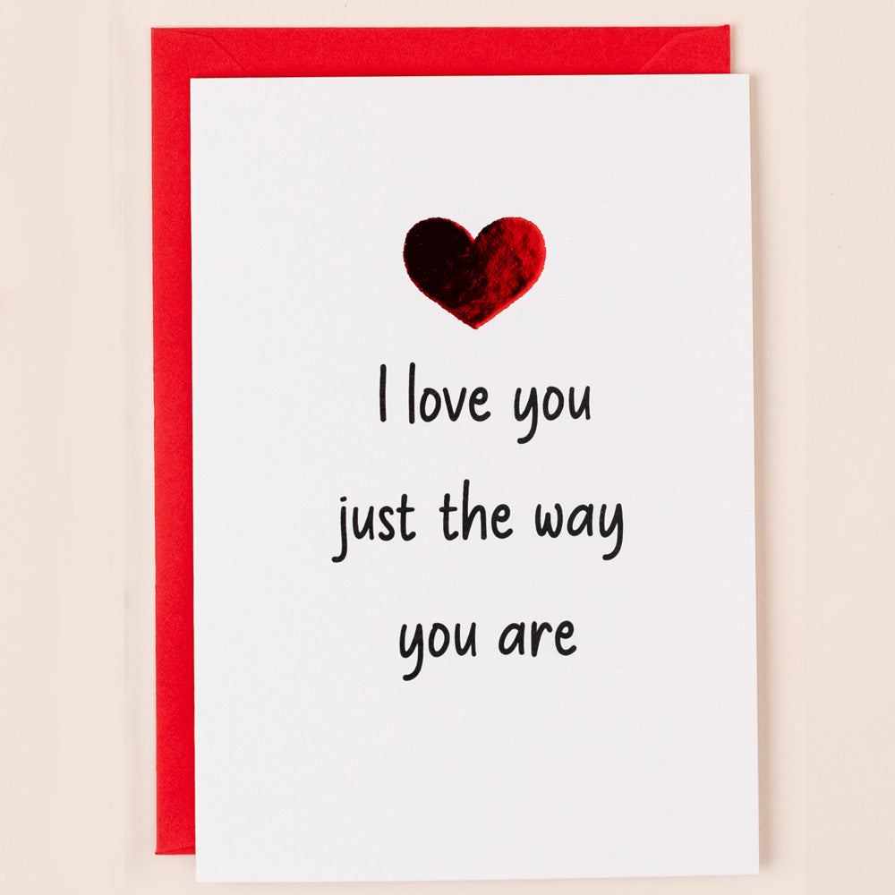 SN006-Apple & Clover-Valentines Card Just The Way Your Are-Card-Song Collection