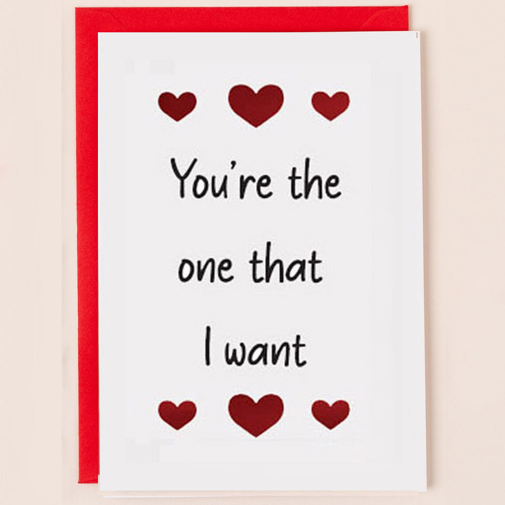 SN013-Apple & Clover-Valentines You'Re The One That I Want-Card-Song Collection