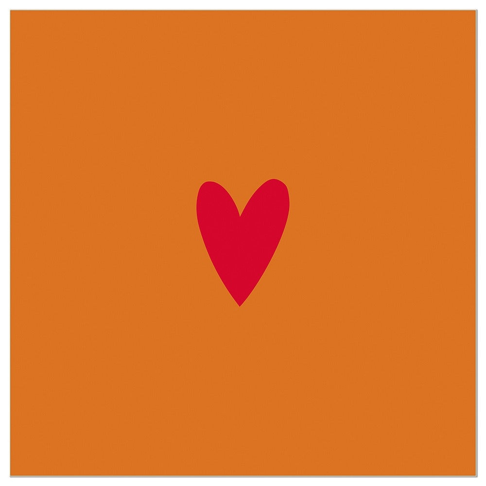 133409-Artebene-Heart Red Orange-Napkin-