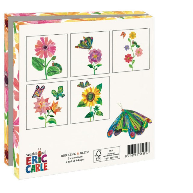 WMC1191-Bekking & Blitz-Flowers The Very Hungry Caterpillar Eric Carle-Notewallet-Card Folders