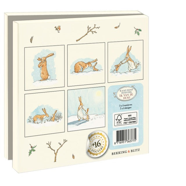 WMC1196-Bekking & Blitz-Guess How Much I Love You Sam Mcbratney And Anita Jeram-Notewallet-Card Folders
