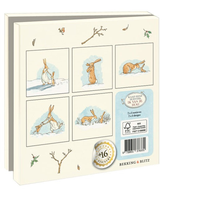 WMC1288-Bekking & Blitz-Quess How Much I Love You Sam Mcbratney And Anite Jeram-Notewallet-Card Folders
