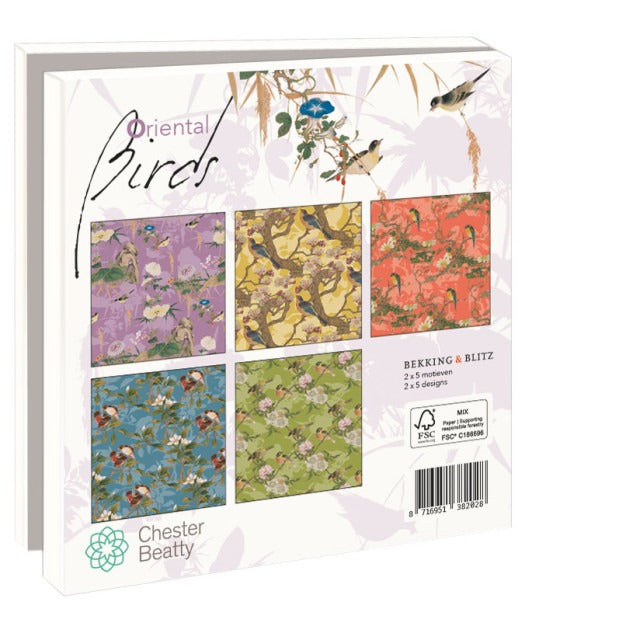 WMC1331-Bekking & Blitz-Oriental Birds Chester Beatty-Notewallet-Card Folders