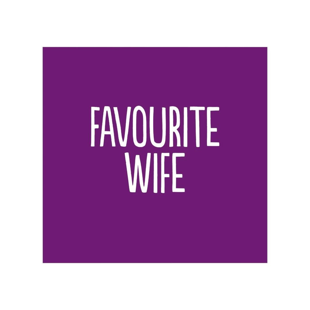 BF236-Buddy Fernandez-Favorite Wife-Card-Classic & Colourful