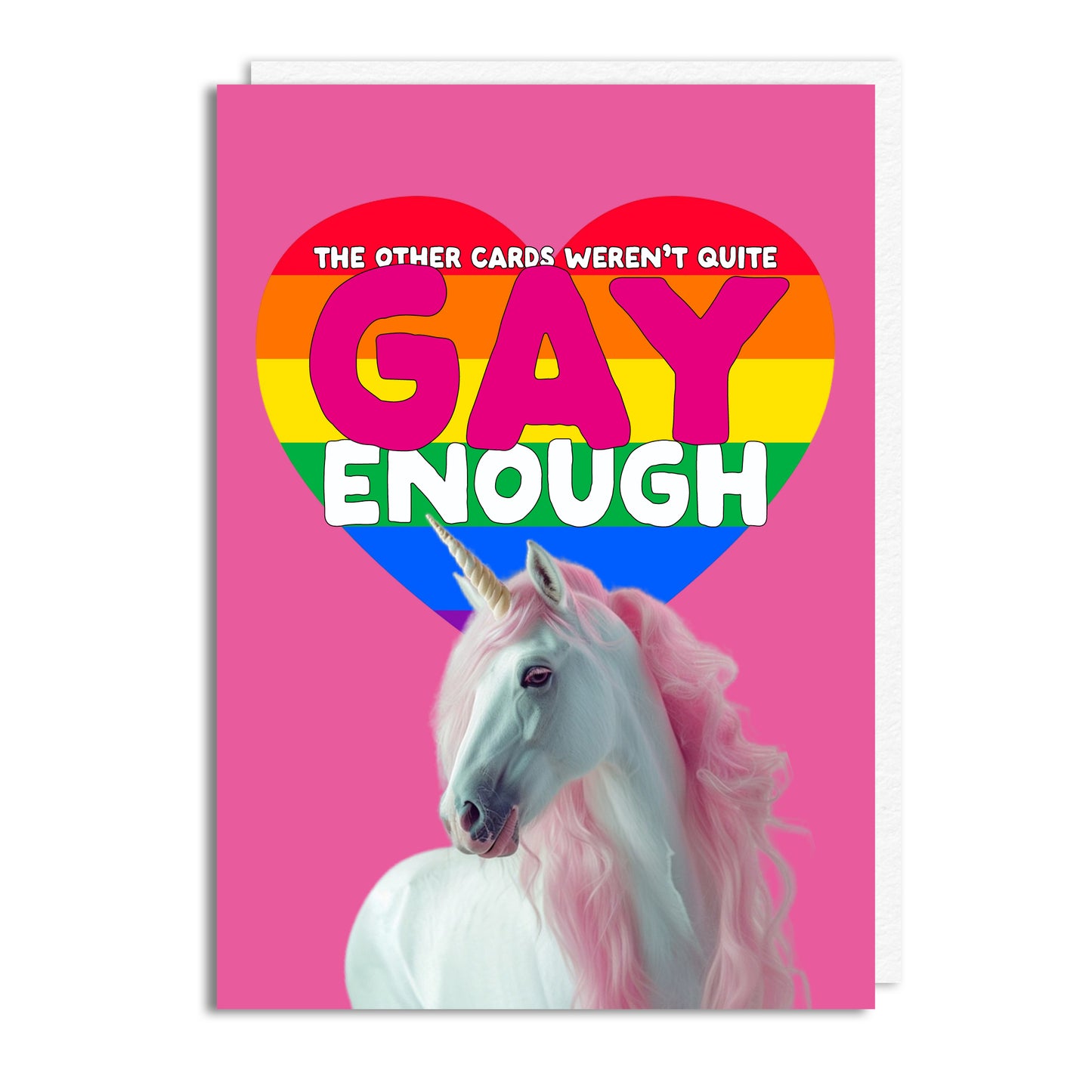 HON584-Buddy Fernandez-Not Gay Enough-Card-Besties