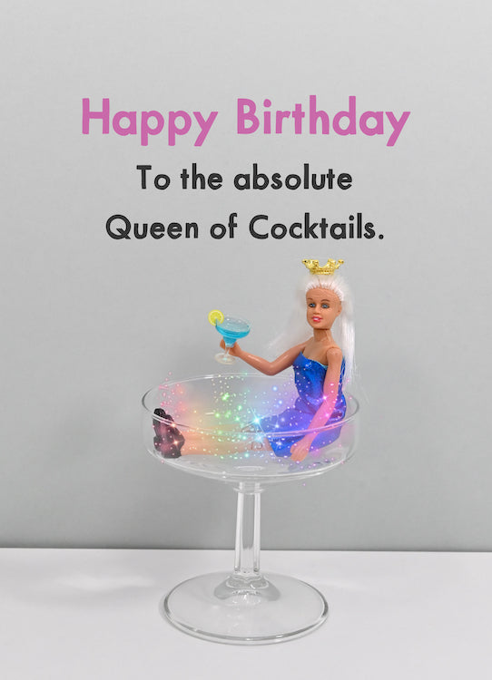 JJB213-Bold & Bright-Queen Of Cocktails-Card-