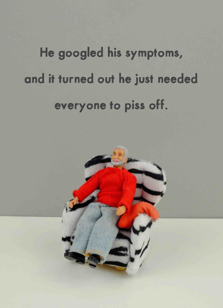 JJG047-Bold & Bright-Googled His Symptoms-Card-General