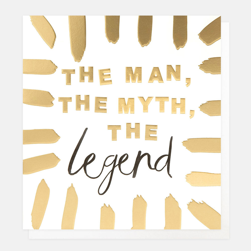 BTS003-Caroline G-The Man, The Myth, The Legend With Gold Burst Border-Card-Born To Shine