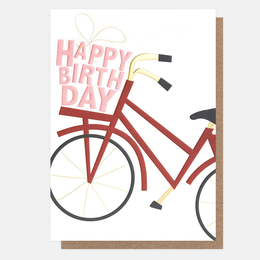 LET003-Caroline G-Happy Birthday Present On Bike-Card-Letter Box
