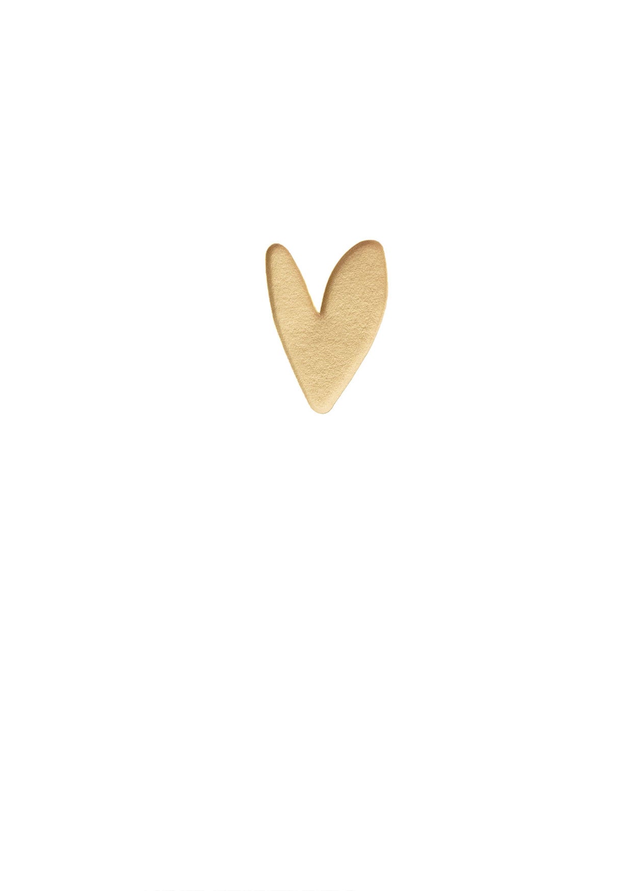 LUV024-Caroline G-Blank Gold Heart-Card-