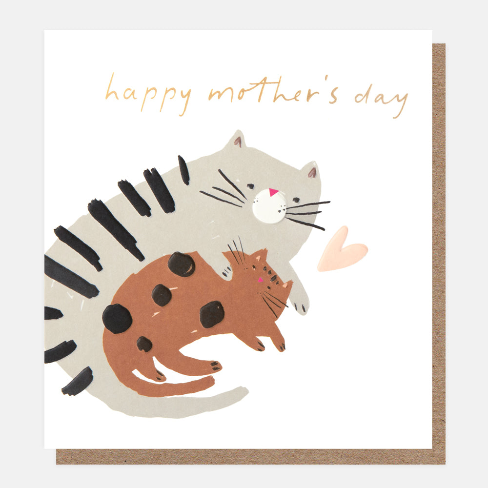 MTH040-Caroline G-Happy Mother'S Day Cats-Card-