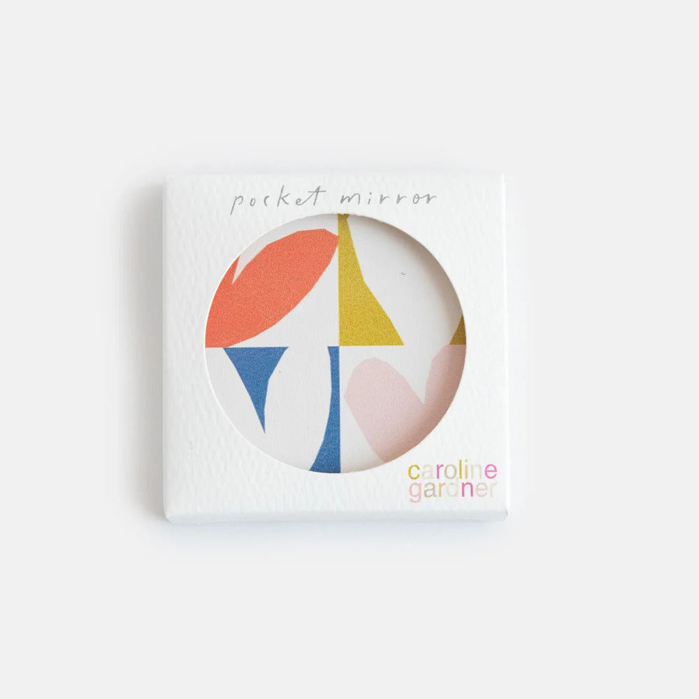 PKM160-Caroline G-Multi Checkmate Hearts Square Pocket Mirror-Mirror-Accessories