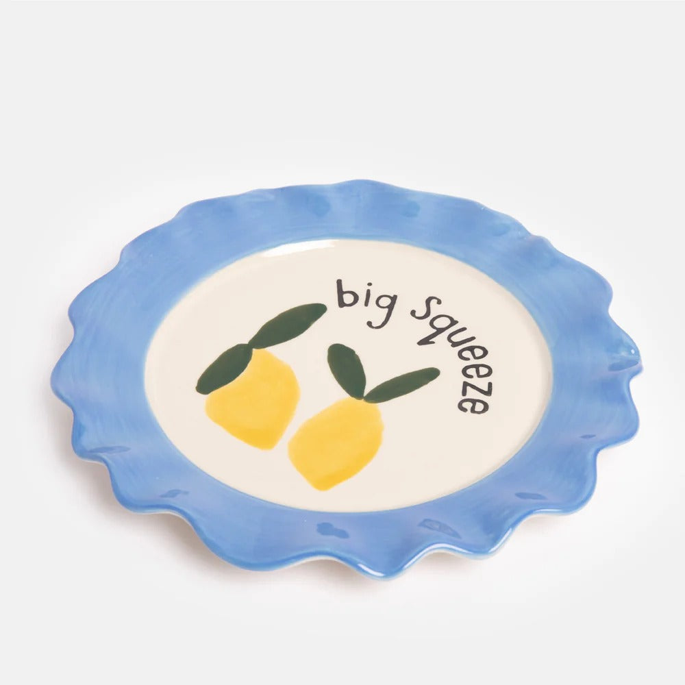 PLT112-Caroline G-Big Squeeze Lemons Plate-Plate-At Home