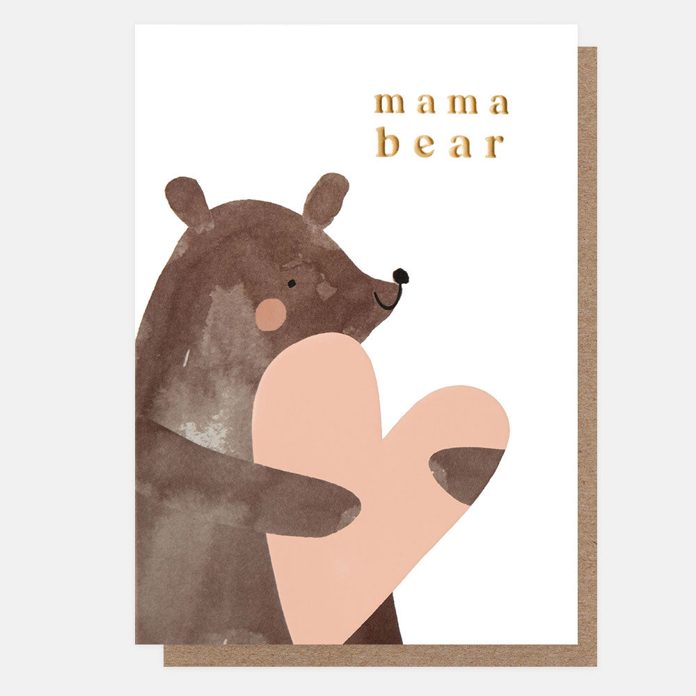 REL038-Caroline G-Mama Bear With Heart-Card-Relations
