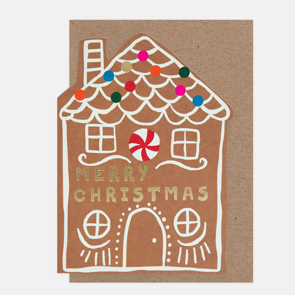 SGX026-Caroline G-Gingerbread House Merry Christmas -Xmas Card-