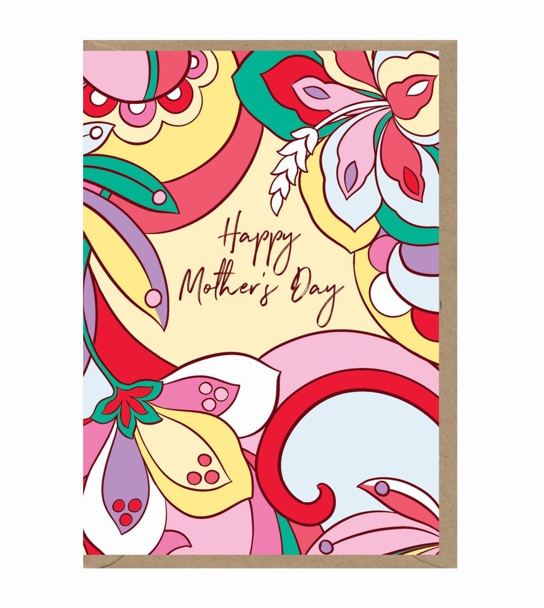 HON049-Earlybird-Happy Mother'S Day Floral-Card-Honey