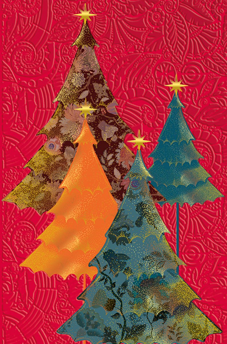 9604700043-The Editor Groupe-Trees-Xmas Card-Merveilleuse