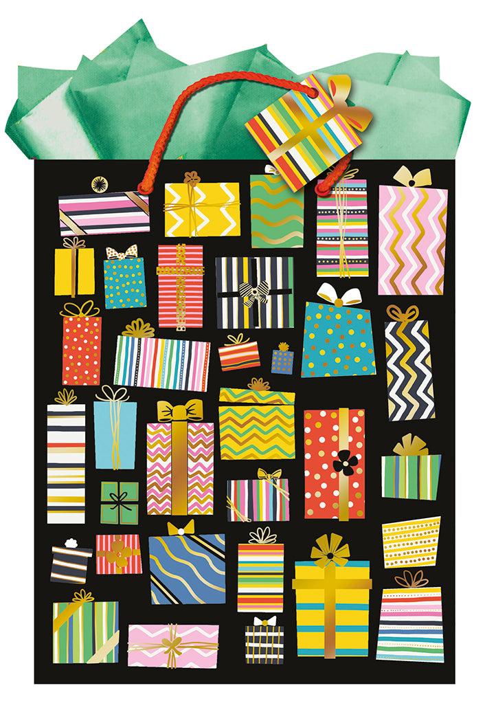 9605770033-Editor Groupe-Precious Gift-Large Bag 26X32Cm-Xmas Gift Bag