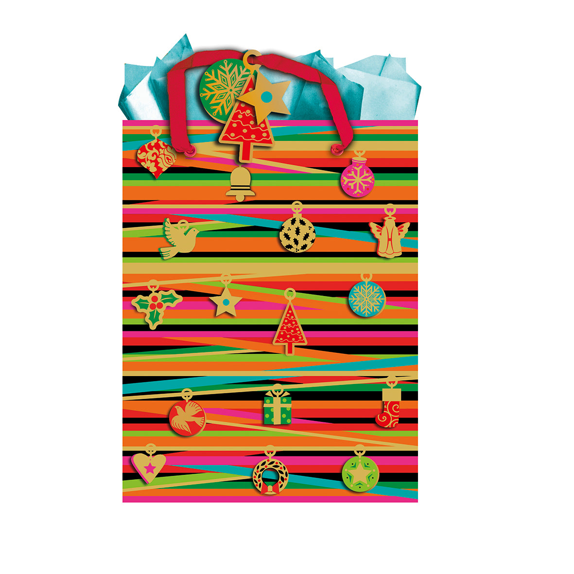 9613800565-Editor Groupe-Christmas Charm-Small Bags 14X18Cm-Xmas Gift Bag