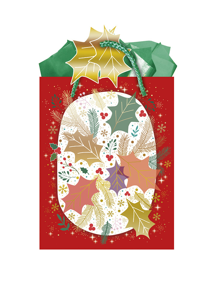 9613800675-Editor Groupe-Holly-Small Bags 14X18Cm-Xmas Gift Bag