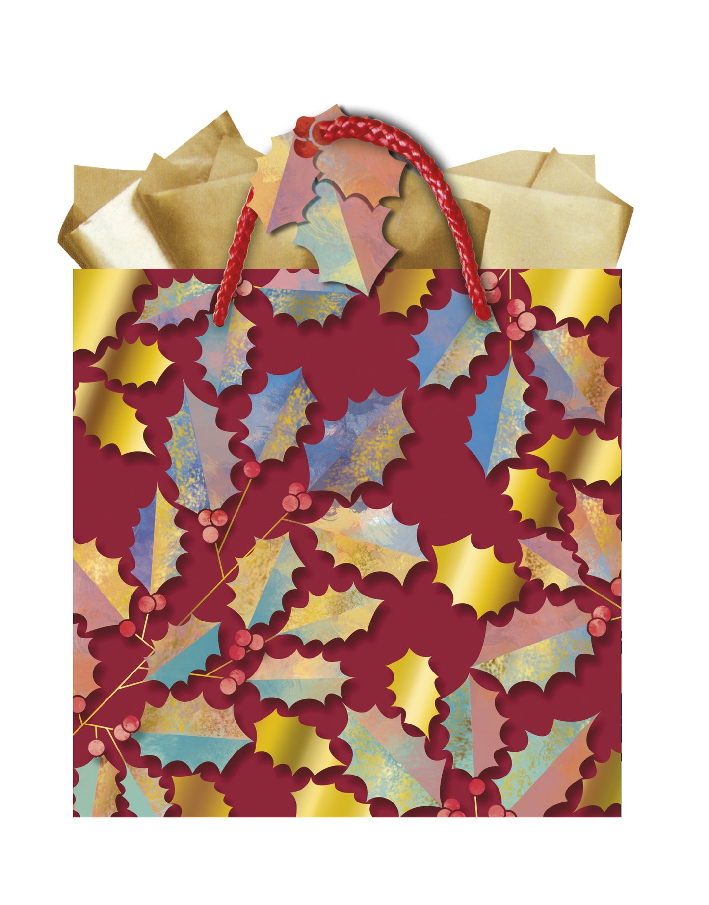 9613870707-Editor Groupe-Houx Doux-Small Square Bags 18X18Cm-Xmas Gift Bag