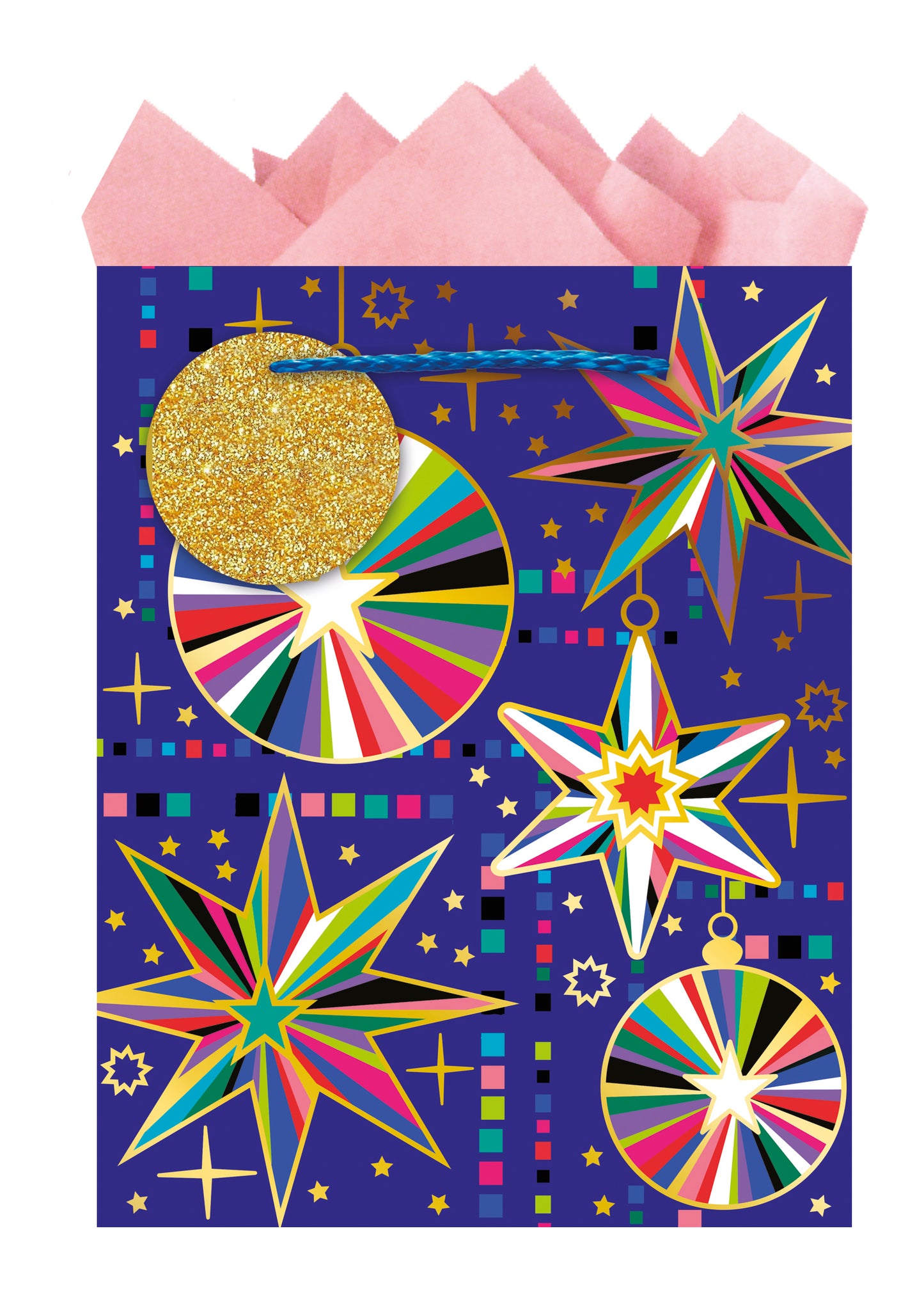 9613870728-Editor Groupe-Night Sky-Medium Bags 20X25Cm-Xmas Gift Bag