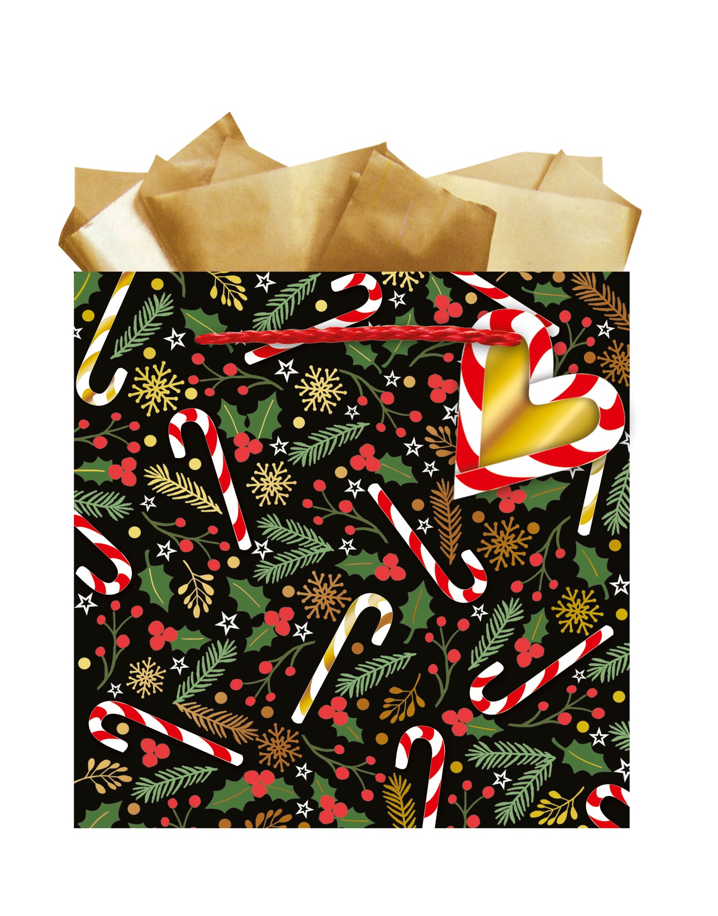 9613870741-Editor Groupe-Goldy-Small Square Bags 18X18Cm-Xmas Gift Bag