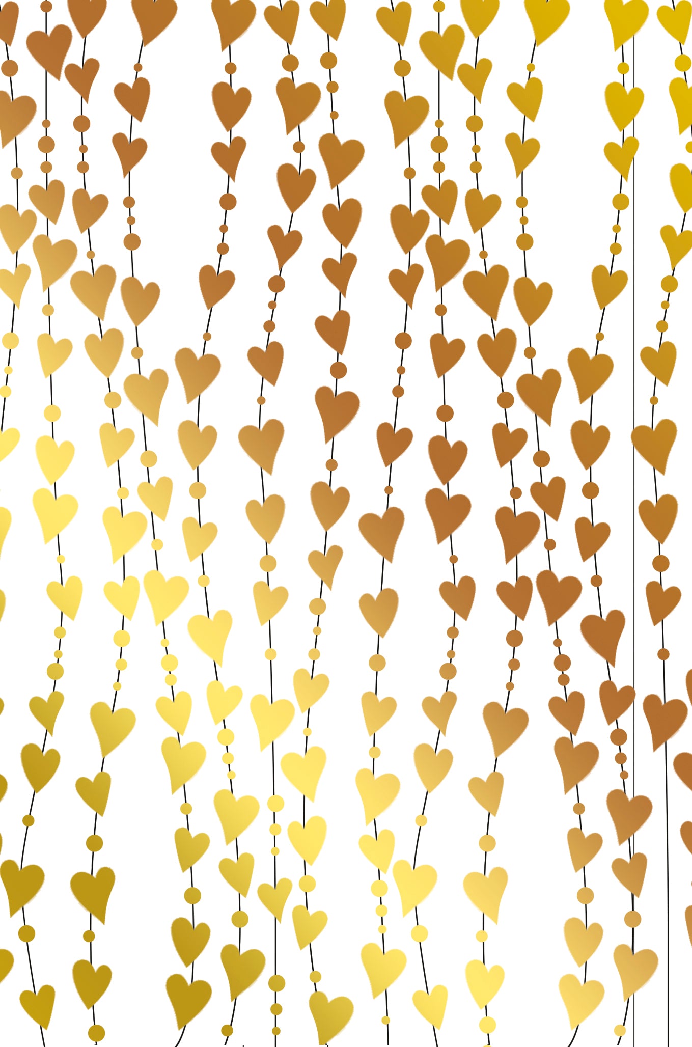 9946300089-Editor Groupe-Gold Hearts-Card-Very Chic Carnet