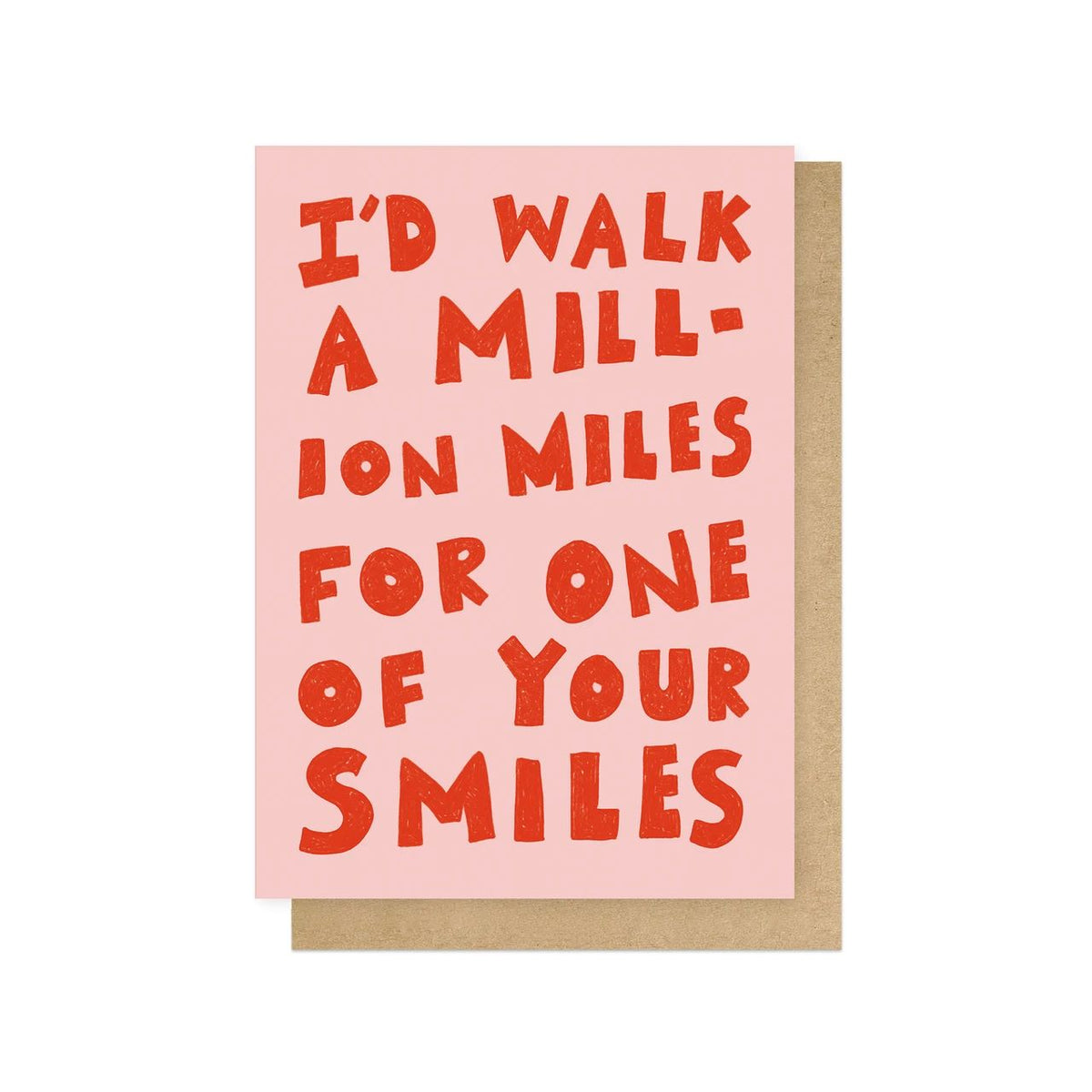 AMBMAY035C-East End Prints-Million Miles For One Of Your Smiles-Card-Amber May Art