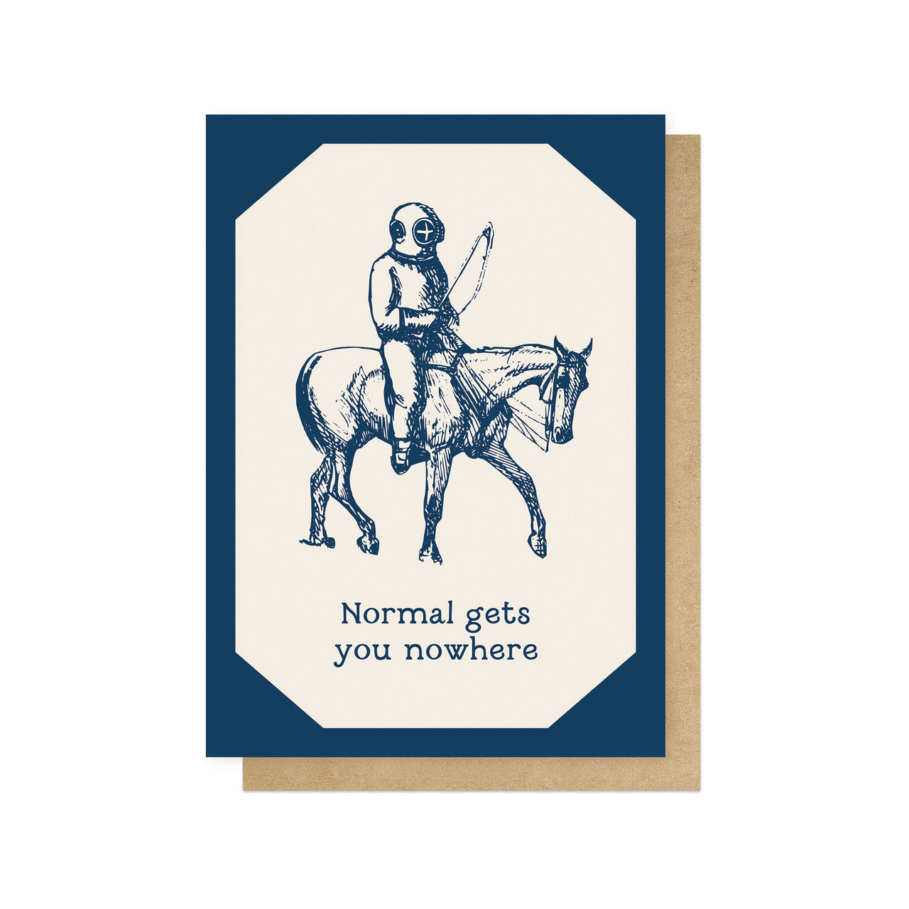 OHFINE125C-East End Prints-Normal Gets You Nowhere-Card-