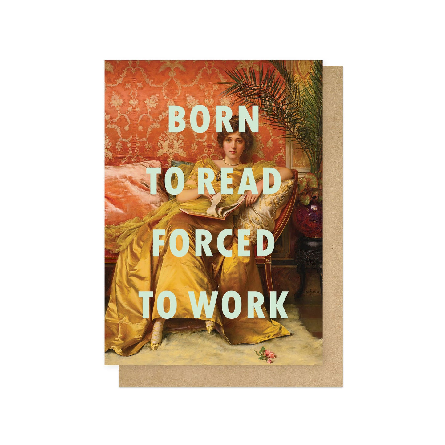 OHFINE195C-East End Prints-Born To Read-Card-Oh Fine