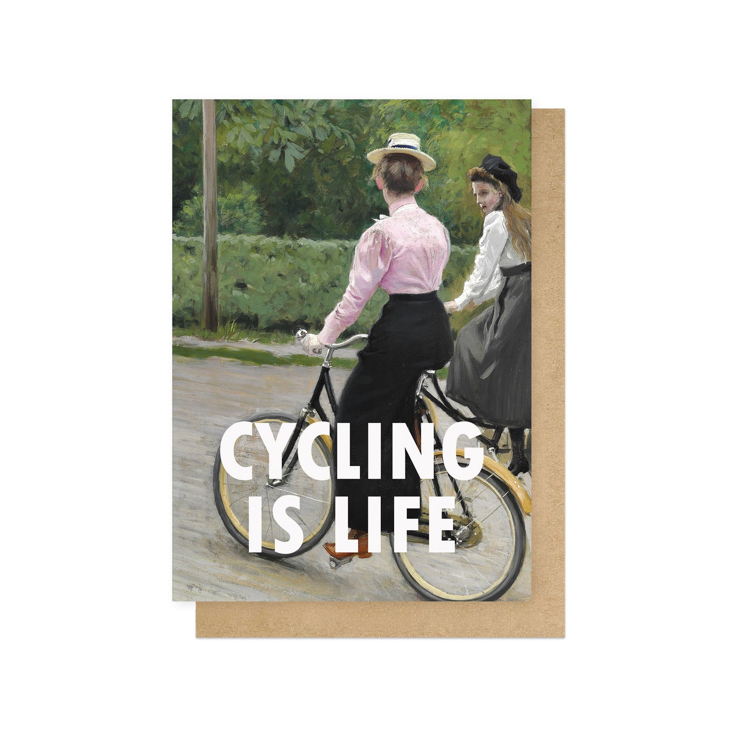 OHFINE197C-East End Prints-Cycling Is Life-Card-Oh Fine