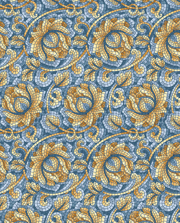 0400-Grafiche Tassotti-Mosaic Roses-Wrap-Carte Decorative