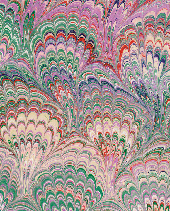 1789-Grafiche Tassotti-Pavonata Viola-Rosso -Wrap-Carta Decorativa