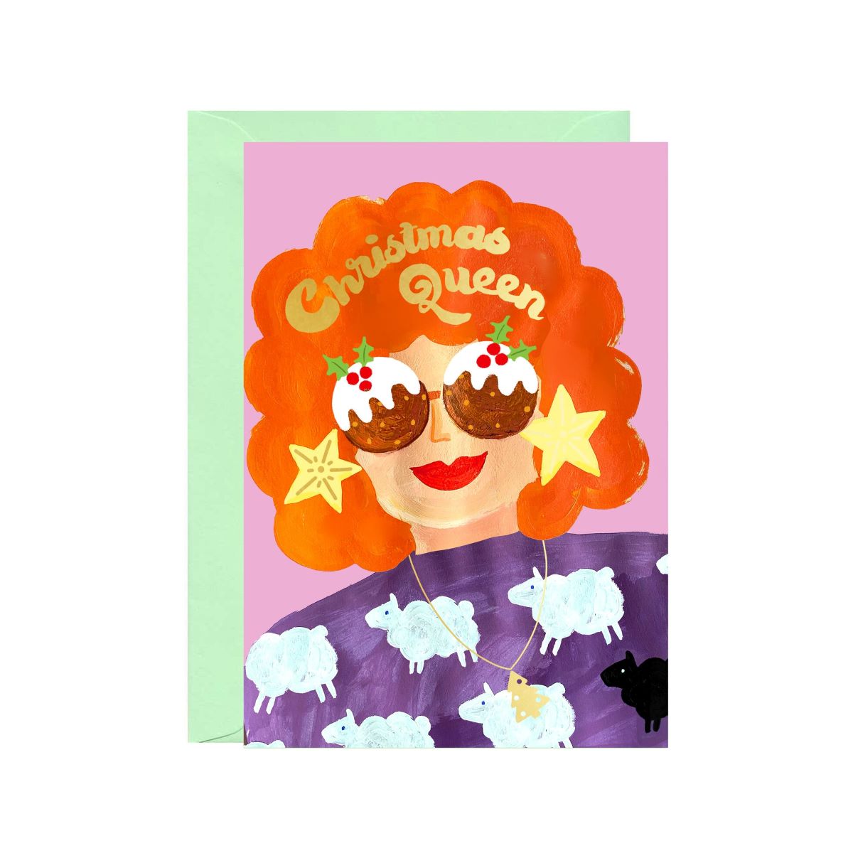 C-C0018-Ickaprint-Christmas Queen-Xmas Card-