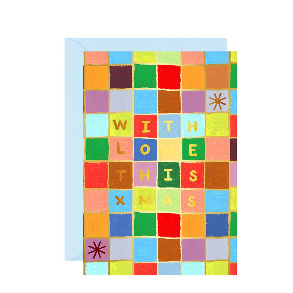 C-C0067-Ickaprint-Christmas Patchwork-Xmas Card-