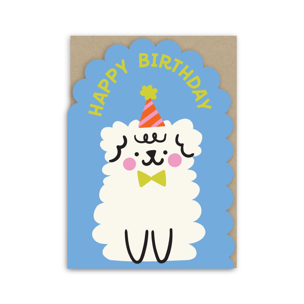 GC065-In Real Life-Party Dog-Card-Colour Pop