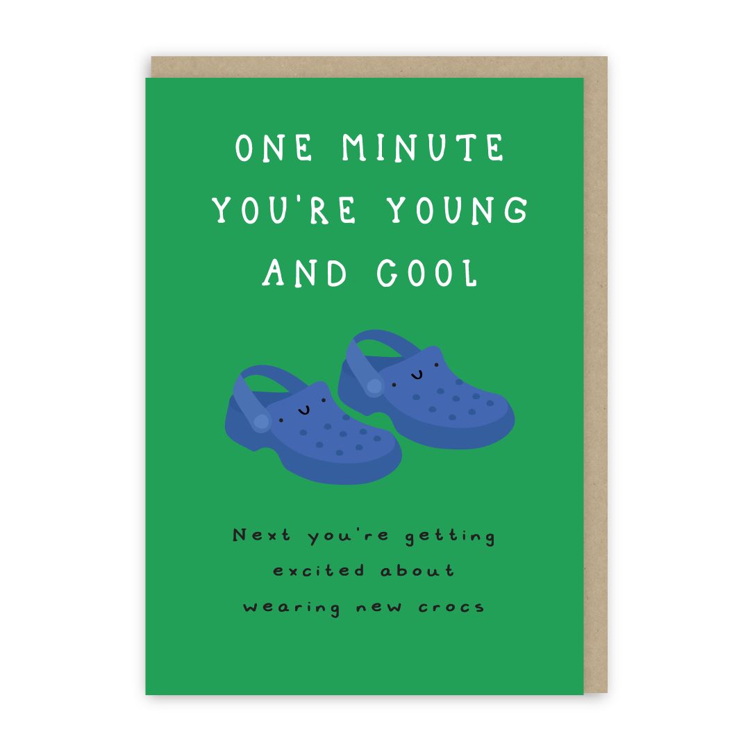 GC131-In Real Life-Cool Crocs-Card-Laughs And Giggles